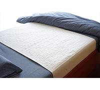 Careboree Paquete de 2 almohadillas reutilizables de algodón de primera calidad, para incontinencia, para cama Queen de 86 x 152 cm, lavable, estilo sillín, 21 pulgadas