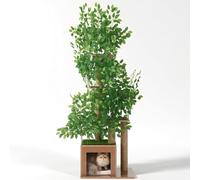 CareCooo Rascador moderno con forma de árbol, 190 cm, color verde
