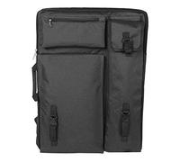 Caredy - Bolsa de Pintura sobre Lienzo para Artista, 4 K, Funda de Transporte de Arte, Multifuncional, Impermeable, Gran Bolsa de tableros de Dibujo con asa, Color Negro