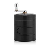 Caredy Trituradora de molienda, Manual Duradero Accionado Zinc Best Grinder Alloy Herb & Spice - Molinillo de Hierbas para Cocina con manivela