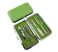 CareforYou 7pcs/Set Nuevo Manicura Nail Clippers Pedicura Set Portátil Viaje Higiene Kit Acero Inoxidable Nail Cutter Tool Set (Azul)