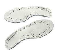 CareforYou® - Plantillas ortopédicas de pie plano para niños, soporte de arco de longitud completa, almohadilla correctora de pie plano con punta de paloma, transpirable, superficie de piel real suave
