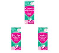 Carefree 44 unidades FlexiComfort Normal con ligero aroma, flexible y ultrafino para una sensación de frescor de larga duración, tamaño normal (Paquete de 3)