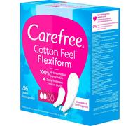 Carefree Cotton Feel Flexicomfort Fragancia Suave Talla S/M 56uds