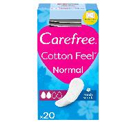 Carefree Cotton Feel Normal Protegeslips 20 uds