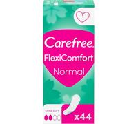 Carefree FlexiComfort - Juego de 44 protectores de slips flexibles y ultradelgados para una sensación de frescura duradera, tamaño normal