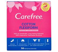 Carefree Flexiform Pantyliners - Aroma fresco - Blanco - Pack de 58