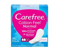 Carefree Pantalones Cotton Feel Normal, 56 unidades (paquete de 1) (el embalaje puede variar)