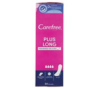 Carefree Plus - Protectores extra anchos, 5 beneficios de frescura, 24 piezas