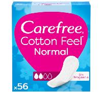 Carefree Protegeslip Cotton Feel Normal 56 uds