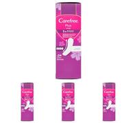 Carefree Salvaslip Plus Long sin perfume, salvaguitas para mujer extra largo con protección 5 en 1 para 8 h de sensación de seco, absorbentes sin perfume ultrafinos para uso diario, 24 compresas