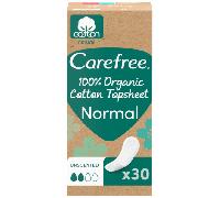 Carefree Salvaslips de Algodón sin Fragancia Orgánico Hipoalergénico 30 uds