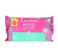 Carefree Toallitas Intimas Te Verde y Aloe 2 x 20 unidades 190 g - Pack de 2