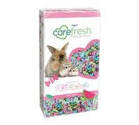 Carefresh Lecho para Mascotas pequeñas de Papel Natural en Tonos Rosa, Azul Celeste y Verde Claro (Tutti Frutti) 99% Libre de Polvo con Control de olores, 10 l