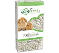 Carefresh Ropa de Cama para Mascotas pequeñas de Papel Natural Blanco 99% Libre de Polvo con Control de olores, 10 L