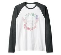 Careful I May Not Fight Back But My Angel Will |- Camiseta Manga Raglan