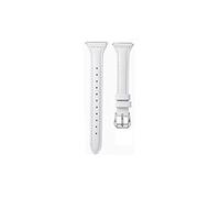 CAREG 20 mm 22 mm Slim Genuine Band Correa de cuero for Samsung Galaxy Watch Active 2 Compatible con Watch3 41mm / Gear Sport Wamkand Accesorios Durable(4 white,20mm)