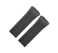 CAREG Correa de goma Accesorios de relojes impermeables deportivos al aire libre de los hombres compatibles con Porsche Design662 0p6750p6780 Correa mujer mira banda Durable(6780)
