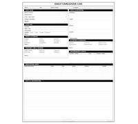 Caregiver Daily Log Book: Complete Daily Record Journal for Home Caregivers, Nursing Assistants & Family Carers - Track Health, Behaviour, Sleep & Appointments with Confidence