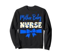 Caregivers Blue Bow Mother Baby Nurse Sudadera