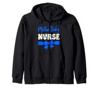 Caregivers Blue Bow Mother Baby Nurse Sudadera con Capucha