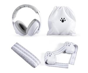 Carehabi 2 en 1 Cascos Antiruido para Bebé,Protectores Auditivos para Bebés Previene La Pérdida De Audición Las Orejeras Son Ligeras Y Suaves,Por Lo Que Son Ideales Para El Uso Diario Y para Llevar.