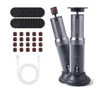 Carehabi 2 en 1 eliminador de callos eléctrico, para eliminar callos de pie, amoladora eléctrica para pies con papel de lija, con 6 velocidades y pantalla digital para mujeres y hombres