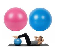 Carehabi 2 Piezas Pelotas de Pilates 25cm (Rosa y Azul) Pelota Pilates Pequeña Antiestallido y Antideslizante Pilates Ball para Yoga, Fitness, Gimnasia, Entrenamiento Core y Rehabilitación