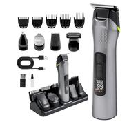 Carehabi 5 en 1 Máquina de Cortar Pelo para Hombres, Recortadora de Barba Todo en Uno, Recortador de Vello Nasal Inalámbrico, para Cara, Cabeza y Cuerpo, Kit Multigroom IPX7 Impermeable