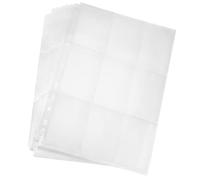 CareHabi - 540 fundas para tarjetas coleccionables, 30 páginas por 18 bolsillos, carpeta vacía de doble cara, 11 agujeros, accesorios para tarjetas transparentes.