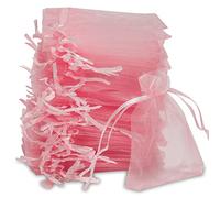 Carehabi 7 x 9 cm, Rosa Bolsas de Organza, Bolsa de Organza