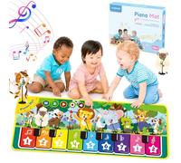 Carehabi Alfombra Musical Piano bebé Juguetes Niños 1 Año Regalo Niño/Niña 1 Año con 19 Canciones y 9 Teclas de Piano Juguetes Bebe para Regalos de Año Nuevo Cumpleaños Navidad