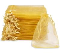 Carehabi - Bolsa de organza (7 x 9 cm, 50 unidades, bolsa de regalo de organza, bolsa para joyas, bolsas de boda, bolsas de lavanda, favores de boda
