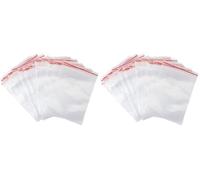 Carehabi Bolsas Transparentes con Cremallera - Reutilizable - 100 Unidades - 10 x 15 cm - Material Polietileno (PE) - Cierre con Cremallera - Ideal para Almacenamiento de Diferentes Contenidos