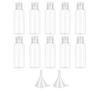 Carehabi Botes de Viaje 100ml, 10 Botellas con 2 Embudos