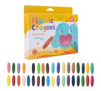 Carehabi Ceras de Colores 36 para Niños, Crayones de Cera Ergonomicos con Forma de Cacahuete, Ceras Bebe 1 Año No Toxicas, Pinturas Lavables y Resistentes, Ideal como Juguete Bebe 1 Año y Escuela
