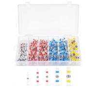 Carehabi Conectores Electricos Rapidos 200 Piezas AWG 26-10, Terminales Cables Electricos Impermeables con Funda Termoretractil, Empalmes Aislados para Automóvil Moto