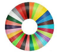 Carehabi Filamento Pluma 3D PLA 1,75mm - 30 Colores (Total 150m) - Recargas Filamento 3D para Niños y Principiantes - Compatible con MYNT3D, SCRIB3D, Dikale - Sin Olor y Sin Burbujas