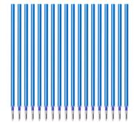 Carehabi Juego de 18 minas de repuesto borrables, color azul, compatibles con bolígrafo Legami, punta de 0,7 mm, 13 cm de longitud, minas de bolígrafo sensibles al calor para la escuela y la oficina