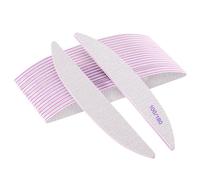 Carehabi Limas de Uñas Profesionales, Pack de 20 Grano 100/180 Doble Cara Resistentes Lavables para Uñas Acrílicas y Naturales Salón y Hogar