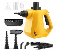 Carehabi Limpiador de vapor multiusos portátil a vapor, dispositivo de mano, aspirador de vapor con accesorios de eliminación de manchas para limpiar muebles tapizados, sofá, azulejos, suelo, ventana