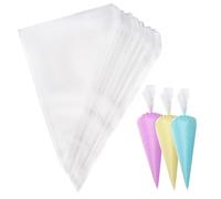 Carehabi Mangas Pasteleras Desechables, 100pcs Bolsas de Pastelería Mangas, Mangas pasteleras Grandes para Galletas, Fondant, Chocolate, Tartas, Cupcakes y Dulces (30 x 20 cm)