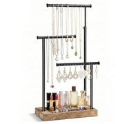 Carehabi Organizador de Joyas Organizador Collares Organizador Pendientes Soporte para Collares para Exhibición De Pendientes Pulseras Collares Relojes Anillos