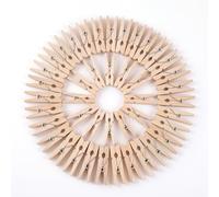 Carehabi Pinzas Madera 100 Piezas 25mm, Pequeñas Pinzas de Ropa para Fotos, Decoración de Bodas y Manualidades, Pinzas para Alimentos de Cocina y Clips de Madera Mini