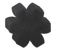 Carehabi Protector Sartenes y Separador Sartenes, 5 Piezas Fieltro Suave 38cm y 3mm de Grosor, Almohadillas Antideslizantes y Recortables para Apilar Ollas y Proteger Revestimiento, Negro