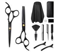 Carehabi Tijeras Peluqueria Profesional 12 Set Tijeras Peluqueria Tijeras Cortar Pelo para Mujeres y Hombres Corte de Pelo Bricolaje