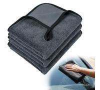 Carehabi Toalla Secado Coche Microfibra 600GSM 3 Piezas 60x40 cm Paños de Limpieza Absorbentes Sin Rayas para Detailing Motos y Autocaravanas