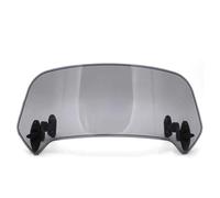 Carenabris Deflector de Parabrisas con Abrazadera y extensión Ajustable para Suzuki, Universal para Motocicletas(Big Size)