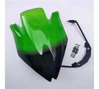 Carenabris Deflector De Viento para Parabrisas De Motocicleta para Kawasaki para Z750, para Z750R, para Z 750 2007-2012 con Soporte Parabrisas De Motocicleta(Verde)