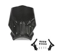 Carenabris Deflector Viento Parabrisas Protector Pantalla Viento para CB650R 2019-2023 2022 CB1000R 2018-2020(Carbon Fiber Pattern)